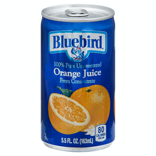 orange juice in a can